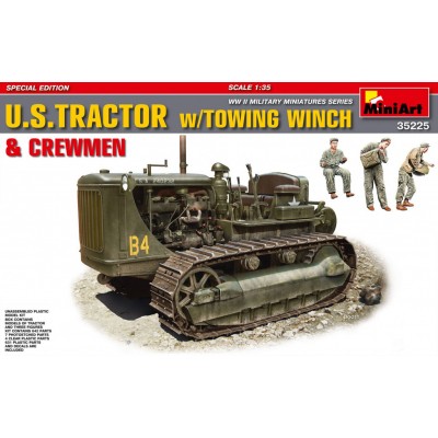 U.S. TRACTOR w/Towing Winch & Crewmen WWII - 1/35 SCALE